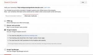 Use Google analytics to verify Webmaster tools