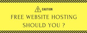 Website And Hosting For Free - Why You Are Making A Big Mistake