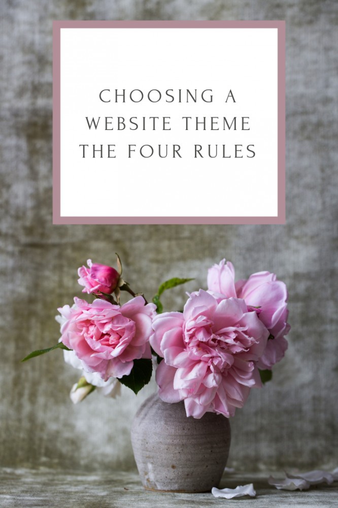 Choosing A Website Theme - The Four Rules